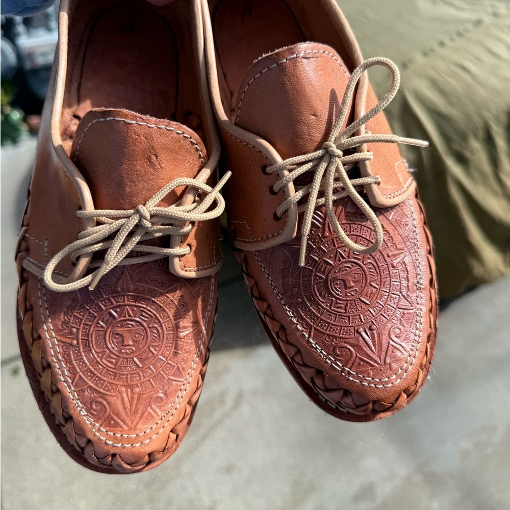 Mexican Brown leather huaraches